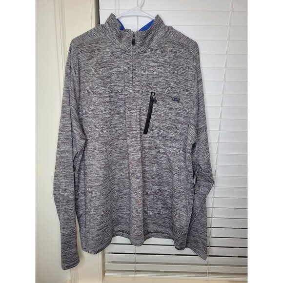 Chaps Other - Chaps Golf Mens 1/4 Zip Pullover Gray Heather XXL Polyester NEW Comfort easycare